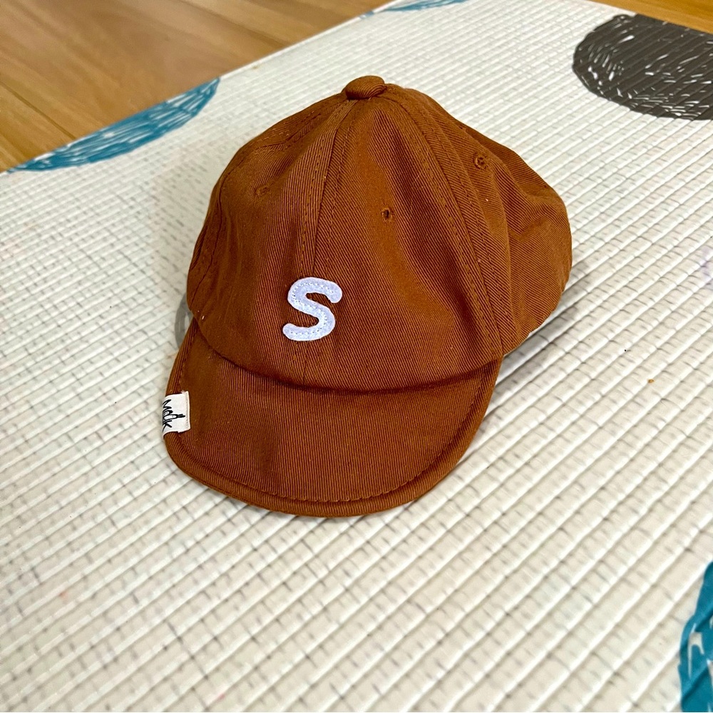 Camel brown cap for baby